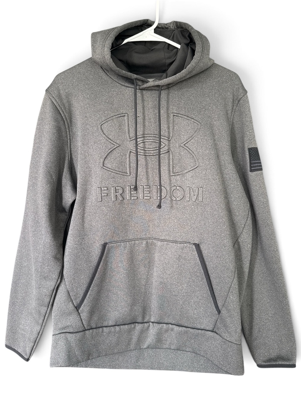 Under Armour Men's Heather Gray Freedom Pullover Hoodie